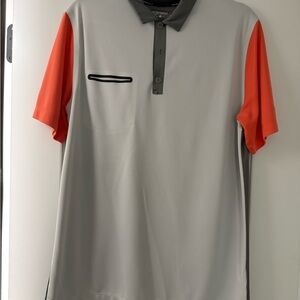 Nike Gray and Orange Polo golf